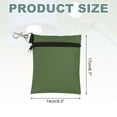 thumbnail image 2 of Uxcell Golf Tee Pouch 5.5" x 6.7" Professional Zipper Golf Tee Bag with Metal Lobster Claw Clip Deep Green, 2 of 7