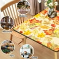 thumbnail image 3 of Fall Card Table Covers Fitted Square 34x34 with Elastic Outdoor Tablecloth Square Elastic Tablecloths for Tables Waterproof Wipeable Table Cloths for Indoor,Picnic,Kitchen,Dinner, 3 of 4