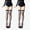 All Black, variant on 2-Pack Women's Matte Long Tube Stockings, Thin Lace Bow Color Block Half Over-the-Knee Socks