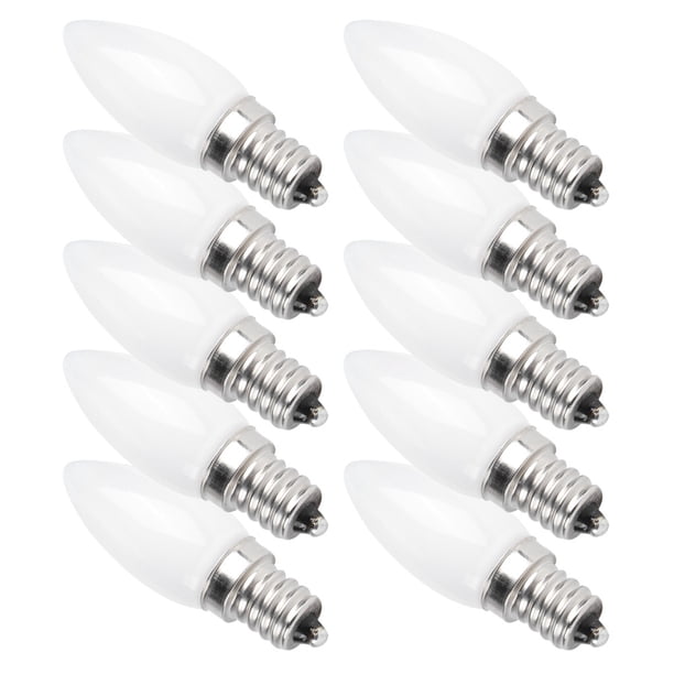 10 bombillas LED E12 equivalente a 30 W 50000 horas no regulable lámpara blanca cálida para lámpara de pared para el hogar ANGGREK Otros