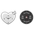 thumbnail image 1 of Reloj de pared,Reloj de pared acrílico para oficina en casa,sin tictac,Reloj de gimnasio,Reloj de pared con barra para gimnasio en casa Reloj de culturismo,Sala de entrenamiento, 1 of 8