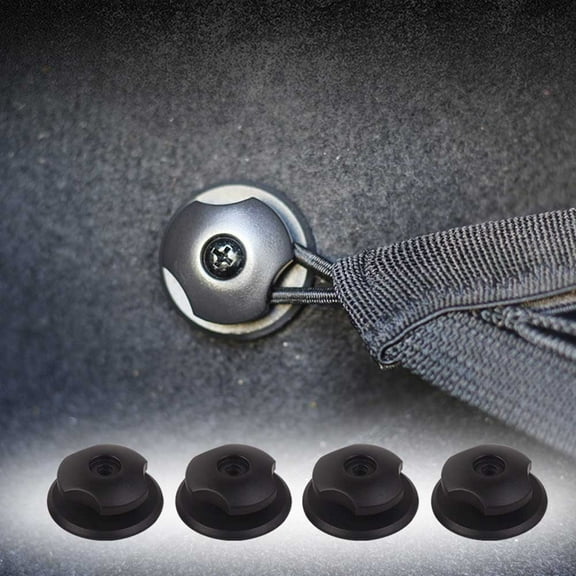 Leke 4Pcs Car Rear Trunk Cargo Net Storage Organizer Replacement Hooks Mount Universal