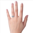 thumbnail image 4 of Claddagh Blue Topaz Ring In Solid 14k White Gold, 4 of 6