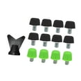 thumbnail image 2 of 12x zapatillas de fútbol spikes bota de fútbol tacos es livianos hombres, pernos de botas de fútbol anti -slip para zapatillas deportivas Verde 11 mm negro 8 mm, 2 of 8