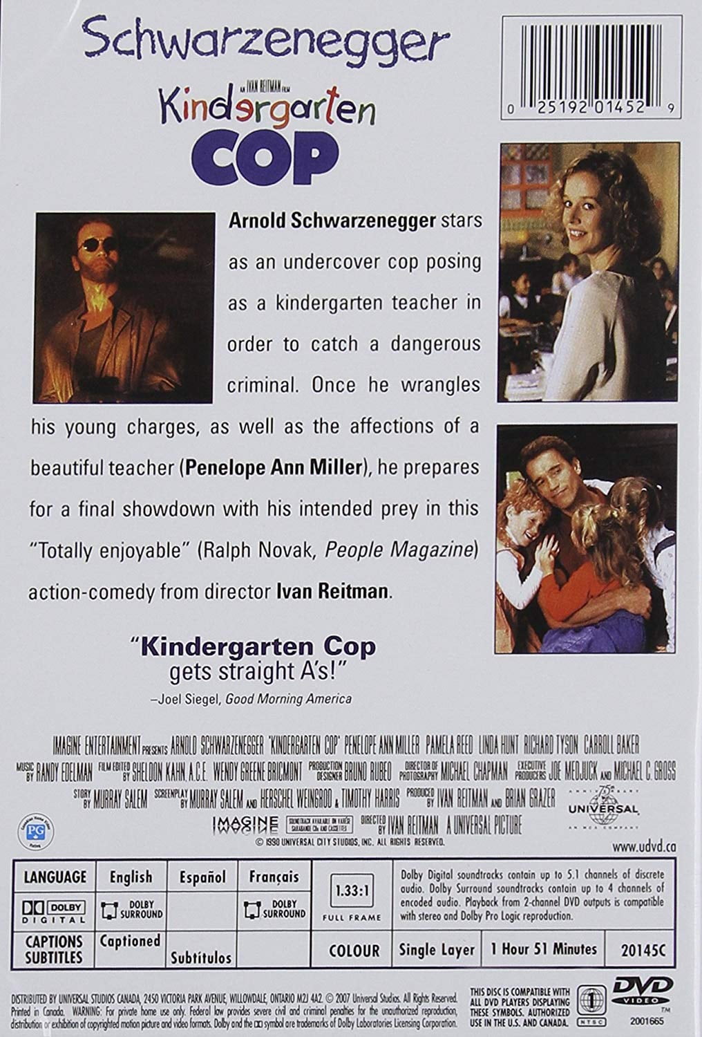 Universal Studios - Kindergarten Cop [DIGITAL VIDEO DISC]