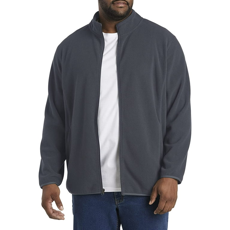 Big and Tall Essentials by DXL Full-Zip Polar Fleece Jacket