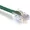 CAT6 - Green, variant on Cat6A Riser CMR LAN Network Data Ethernet Patch Cable, Solid Pure Copper 23 AWG, 4-Pair UTP, 550MHz, Pass Thru RJ45 Plug, UL ETL CMR, Assembled in USA (6 Ft, White)