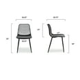 thumbnail image 5 of Poly & Bark Marais Dining Chair in Black (Set of 4), 5 of 14