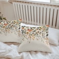 thumbnail image 6 of Throw Pillow Covers 20x20 Inch Set of 2, Orange Green Eucalyptus Leaves Waterproof Outdoor Pillow Covers, Fall Botanical Rustic Decorative Cushion Pillowcases for Couch, Sofa, Bed, Garden, Patio, 6 of 9