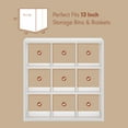 thumbnail image 5 of Furinno Cubicle Open Back Decorative Vintage Vinyl Record Media Storage Organizer, 9-Cube, White, 5 of 5