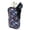 Hippie Lotus Flower Blue Violet, variant on SEANATIVE Double Glasses Case for Women Men, Neoprene Zipper Eyeglasses Case Anti-Scratch Shockproof Lightweight Eyewear Pouch for Travel Outdoor Office Work, Black Cat Starry Night