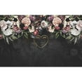 thumbnail image 2 of GK Wall Design  Dark Floral Soft Rose Peony Blossom Peel&Stick Wallpaper H:35"  x W:55", 2 of 3