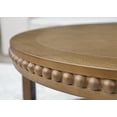 thumbnail image 6 of Round Wood Coffee Table 31.5" Circle Coffee Tables with Storage Shelf and Bead Decor, Modern Rustic 2-Tier Center Table for Living Room Bedroom Home Office,Walnut Brown, 6 of 16