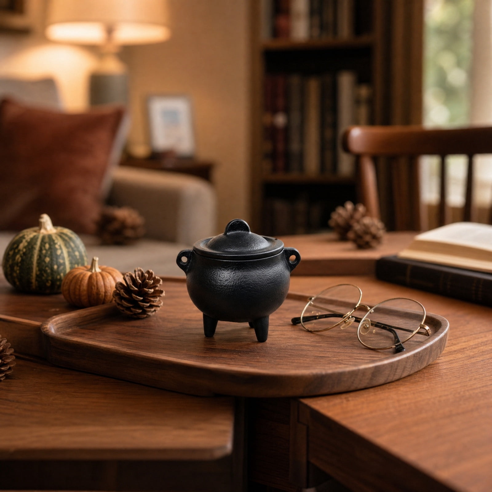 Cast Iron Cauldron Mini Cauldron Incense Holder Smudge Pot with