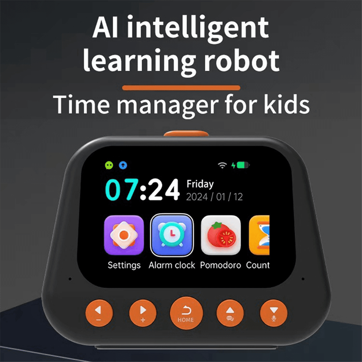 NEW Children'S AI Intelligent Alarm Clock Multifunctional Voice Dialogue Machine Time Management Self-Disciplined B