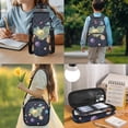 thumbnail image 3 of Yspwyqan Kids Green Axolotl Backpack Set for Boys Girls, 4 Piece with Lunch Box Water Bottle Bag 17 Inch Lightweight Solar System Space Kids Backpack Set for Elementary, 3 of 7
