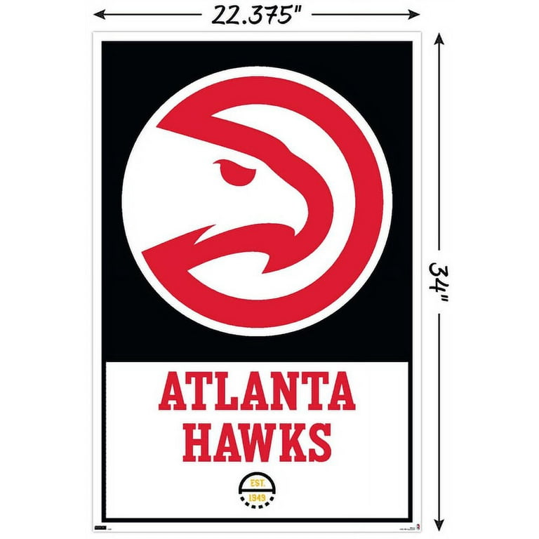 NBA Atlanta Hawks - Logo 21 Wall Poster, 22.375 x 34