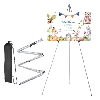6 Pack 65" Easel Stands For Signs - Portable Folding Display Easels For Wedding, Party, Poster, Painting, Exhibition