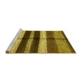 thumbnail image 2 of Ahgly Company Machine Washable Indoor Rectangle Abstract Yellow Modern Area Rugs, 2' x 4', 2 of 4