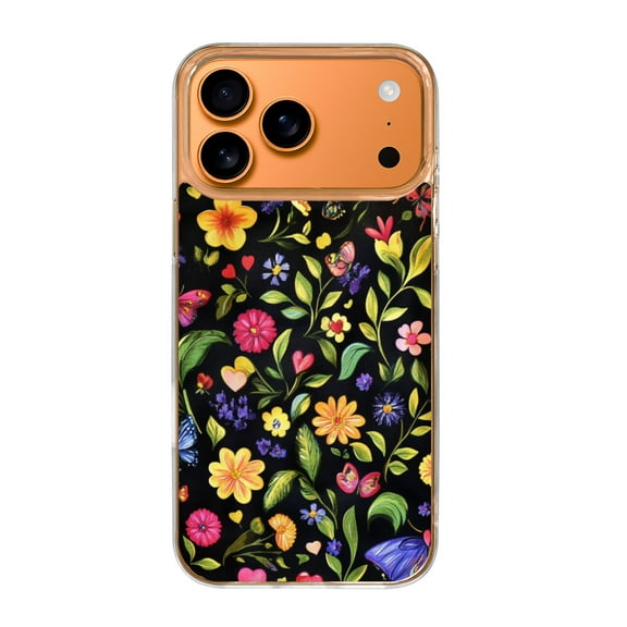 Case For Apple iPhone Air / 17 Pro / 17 Pro Max Series Case, Slim Thin Transparent Flexible Clear TPU Shockproof Phone Case For iPhone 17 Series, Butterfly Flower