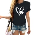 thumbnail image 2 of Pxiakgy Vente Chaude! T-Shirt Trèfle de la Saint-Patrick pour Femmes Chanceux Irlandais Manches Courtes T-Shirt Graphique Trèfle Mode Décontractée Imprimé Amour Col Rond Manches Courtes T-Shirt, 2 of 4