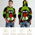 thumbnail image 7 of Looney Tunes Marvin The Martian Hoodie 3D Print Pullover Hooded Long Sleeve Sweatshirts Tops Blouse with Pocket for Mens Womens, 7 of 7
