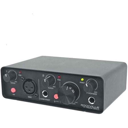 R-TRACK USB C Audio Interface 24Bit 192Khz ASIO Drivers Phantom Power Low Latency Compact Design for Home Studio Recording and Podcasting