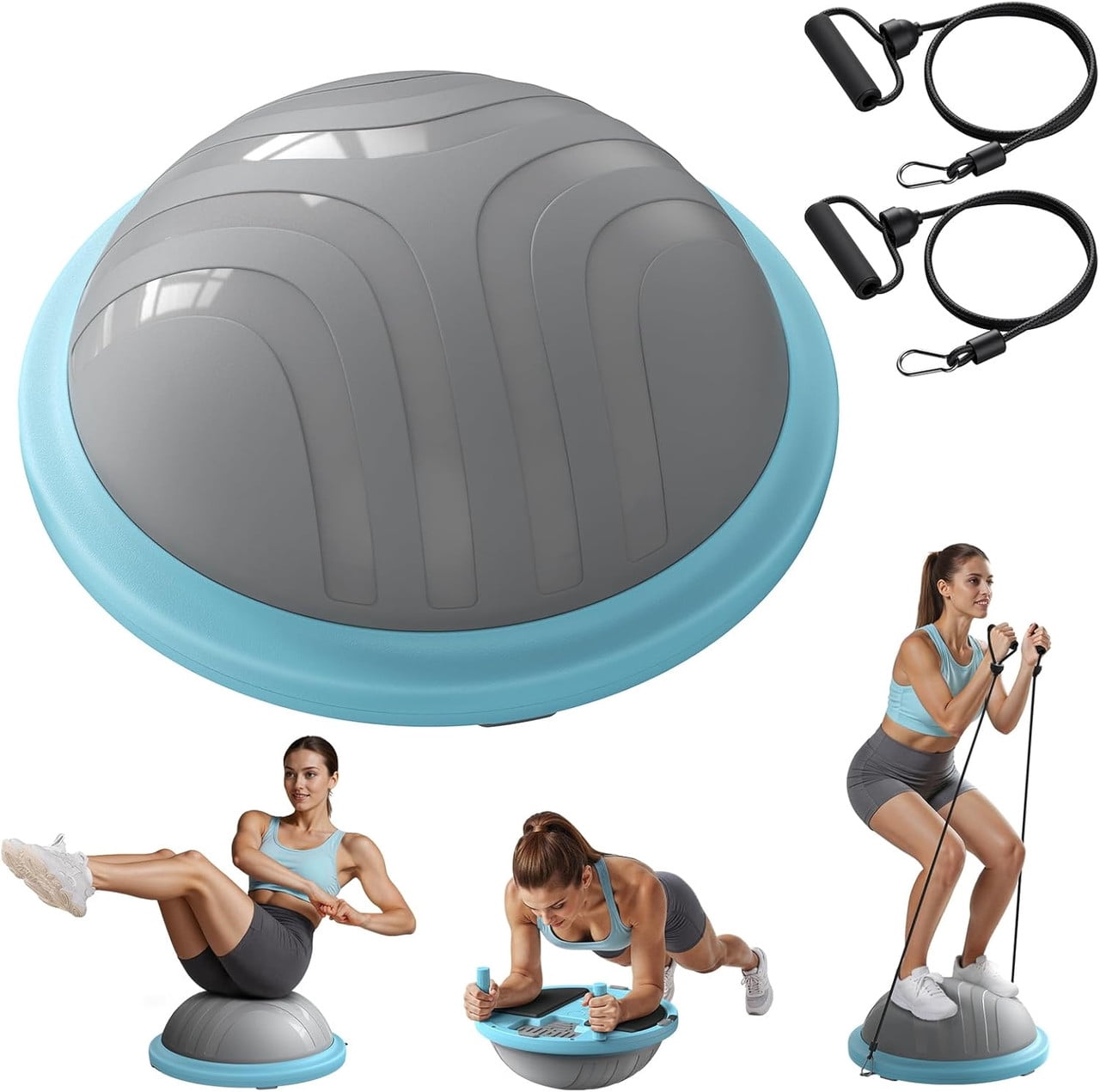 BOSU Sport 50 cm Balance Trainer (Travel Size) Blue, Latex-Free