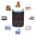 thumbnail image 6 of Daiia Cartoon Sharks Round Laundry Basket with Handles Thickened Waterproof Circular hamper,Dirty Clothes Storage Basket for Bedroom,Bathroom,College Dorm-Small, 6 of 8