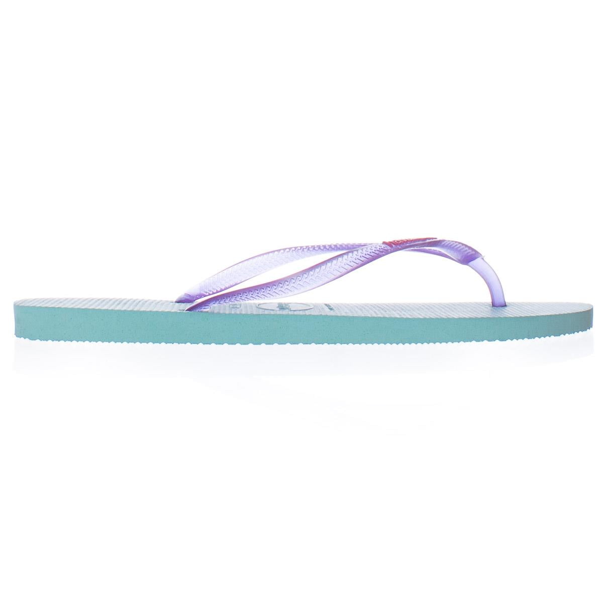 Guvernør skive aflivning Womens Havaianas Slim Flip Flops - Light Blue Purple - Walmart.com
