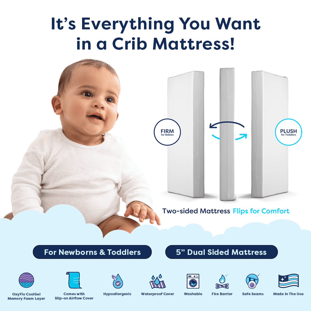 Moonlight Slumber  Luxury Dreamer Crib Mattress - 27.5 X 52 X 6