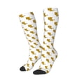 thumbnail image 2 of Fotbe Leopard Print print Women's Men's Novelty Crew Socks Cotton Socks Knee High Socks for Walking,Running,Nurses,Pregnancy, 2 of 9