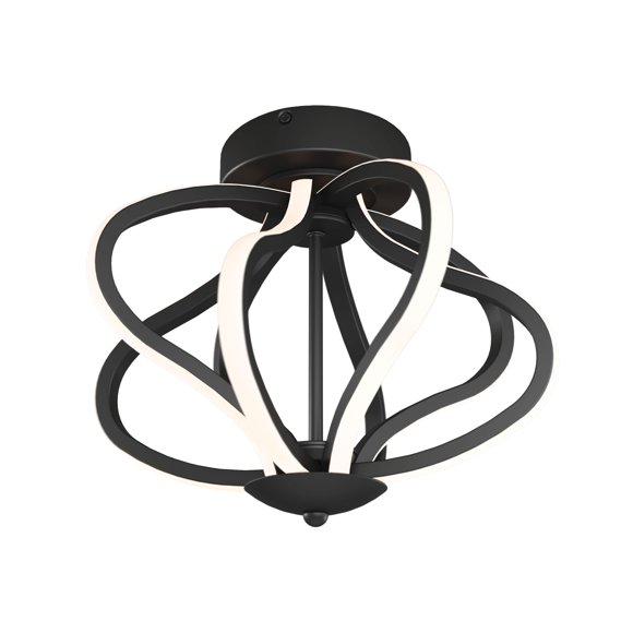 Artika Meridian Plafonnier Encastré Moderne à DEL, Noir