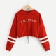 thumbnail image 2 of Gibobby Ropa con estampado de capucha Tops Sudaderas Niños Chicas adolescentes Chicas Tops(Rojo, 4-5 Años), 2 of 5