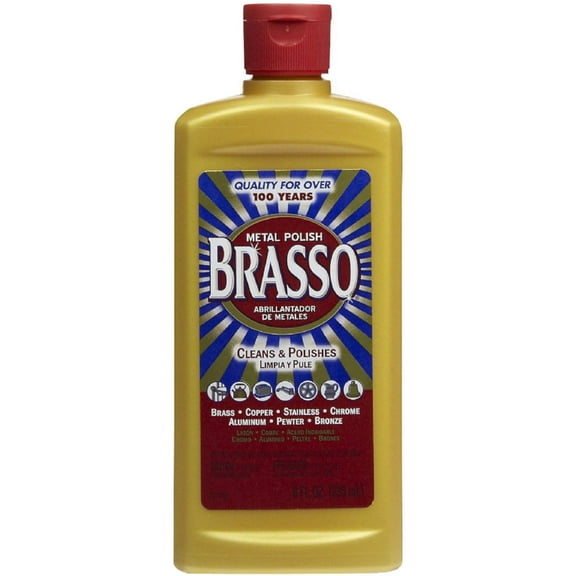 Brasso Metal Surface Polish, Unscented 8 oz (Pack of 2)