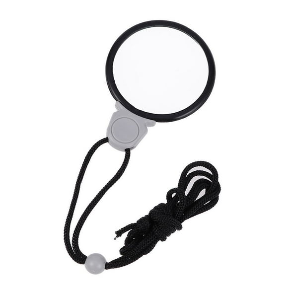 LEEYNEERNecklace Loupe Suspendue Lentille Monocle Loupe à Pièce Chaîne en Plastique pour Bijoux Augmente la Vision