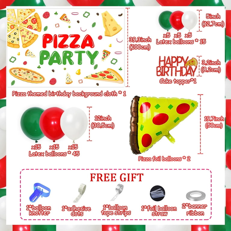 Decorazioni per compleanno a tema pizza - Italia