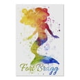 thumbnail image 2 of Fort Bragg, California, Mermaid Silhouette, Rainbow Watercolor (19x27 inches, Premium 500 Piece Jigsaw Puzzle for Adults and Family, Made in USA), 2 of 4
