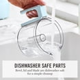 thumbnail image 3 of Martha Stewart 3 Cup Electric Food Chopper, 24 oz, Sky Blue, 3 of 15