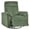 Moss Green, variant on ReNest Manual Swivel Glider Recliner Chair, 360° Swivel Nursery Chair with Adjustable Recline, Nursing & Living Room Recliner,Cream