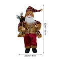 thumbnail image 3 of Ounissouiy Muñeco de Navidad Juguete de Papá Noel Portátil Ligero StandingDolls Juguetes de Navidad Adorno navideño de larga duración para Kits de decoración para fiestas Tipo 1, 3 of 6