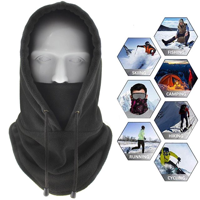 Pasamontañas - facial para frío - de esquí a prueba Capucha Sombrero de redecilla Gorra para hombres y mujeres Motocic oscuro DYNWAVEMX Pañuelo de pasamontañas