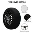 thumbnail image 3 of Kdxio Spare Tire Cover for RV Trailer, Waterproof Wheel Cover,Camper Spare Tire Cover Fit for Rv SUV Truck Travel Trailer 14 inch-Palm Trees, 3 of 8