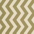 thumbnail image 4 of SAFAVIEH Courtyard Ayden Chevron Indoor/Outdoor Area Rug, 5'3" x 5'3" Round, Green/Beige, 4 of 5