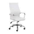 thumbnail image 2 of Studio 55D Primero White Faux Leather Adjustable Office Chair, 2 of 9