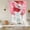 Red, variant on Valentine's Day Balloon Curtains for Bedroom/Front Door/Bathroom, Romantic Pink Love Letter Cute Tie Up Curtains 63 Inch Length Light Filtering Kitchen Curtains Shades for Windows 46"x63"
