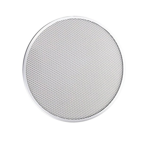 Engrosada de acero inoxidable perforada Pizza Pan Forma redonda Ideal para hornear pantalla para Pizzas