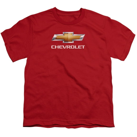 Chevrolet - Chevy Bowtie Stacked - Youth Short Sleeve Shirt - Small