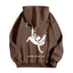 thumbnail image 4 of MHFRRA Sudadera con Capucha y Estampado Gráfico de Moda para Uso Informal y Actividades Al Aire Libre Marrón, 4 of 5
