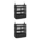 thumbnail image 1 of Advancent Bolsa de malla de almacenamiento para exteriores, lona impermeable, plegable, 3 capas, puerta, cremallera, bolsillo, colgante, 2Conjunto, 1 of 6